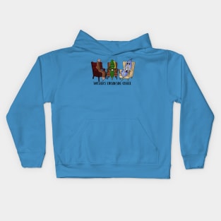 Writers Drinking Coffee Kids Hoodie